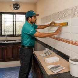 Kitchen Tiles Fitting (Per Sqft)